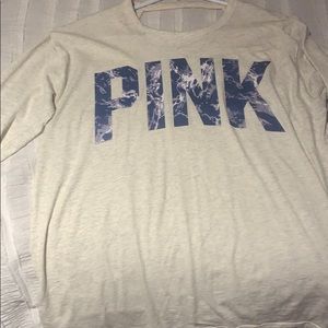 PINK open back long sleeve